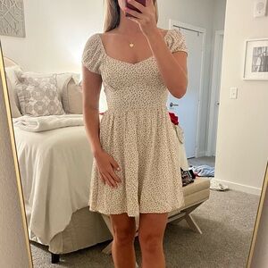 Altar’d State Babydoll Spotted patterned dress
